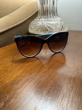 Tiffany & Co. Black & Blue Cat-Eye Sunglasses